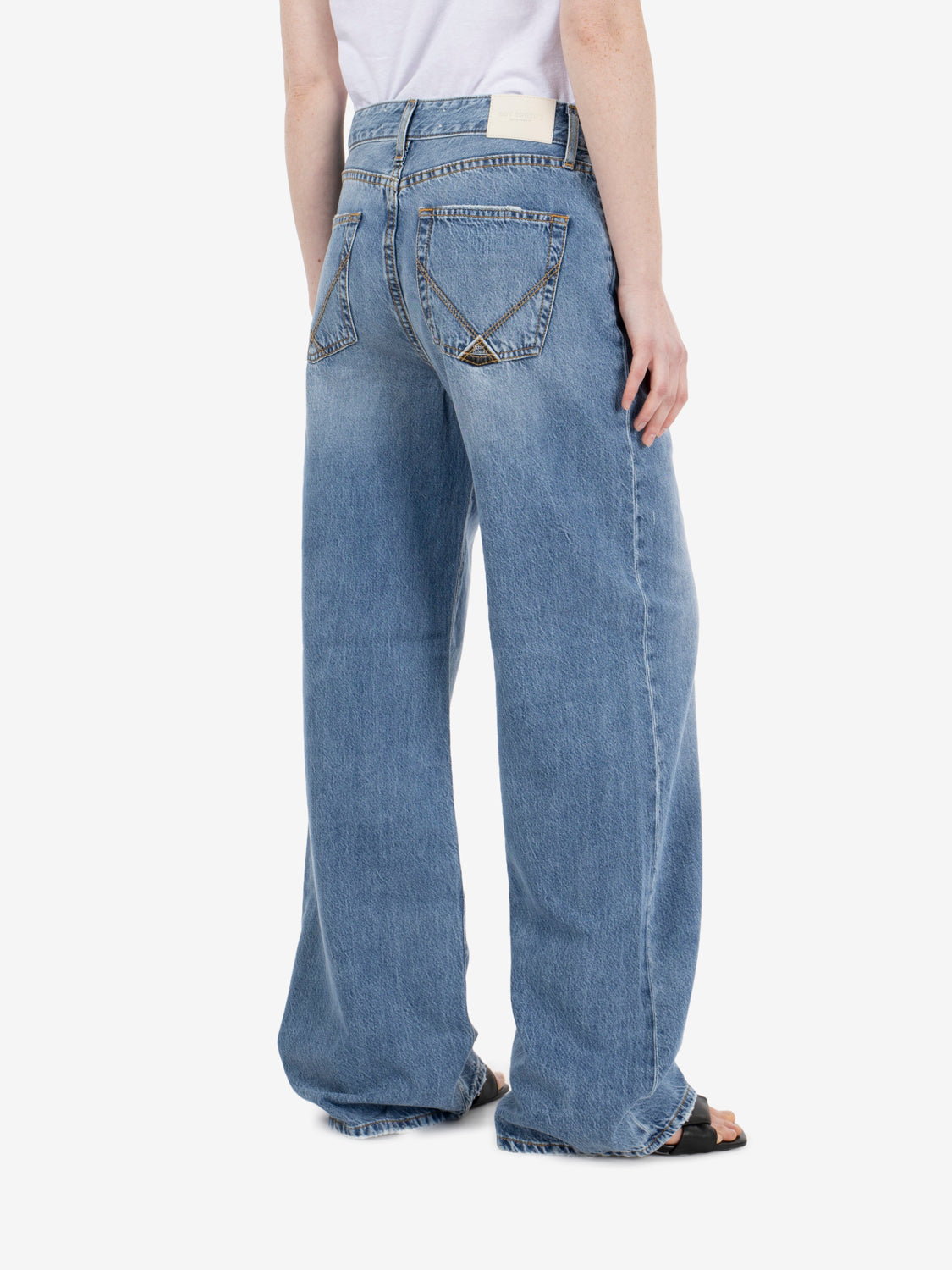 Super wide denim tencel ocean