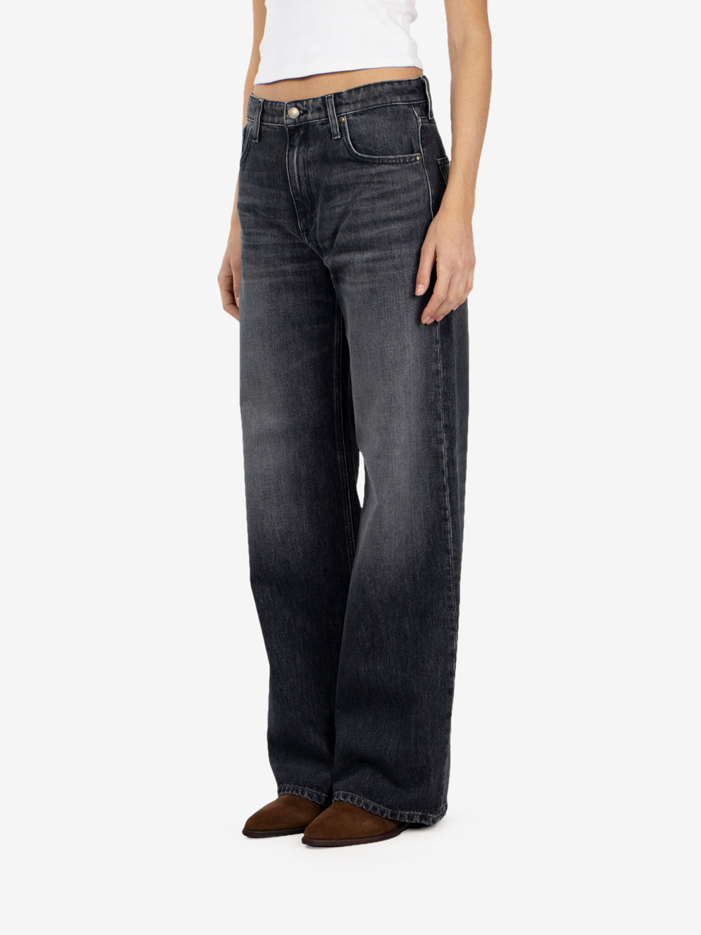 Super wide old glory denim black