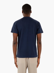 ROY ROGER'S - T-shirt con taschino e logo blue navy