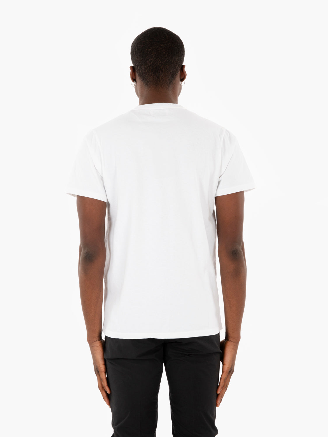 T-shirt with pocket and optical white logo