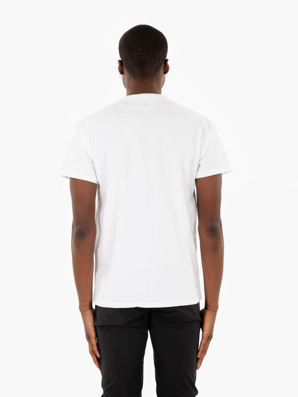T-shirt with pocket and optical white logo