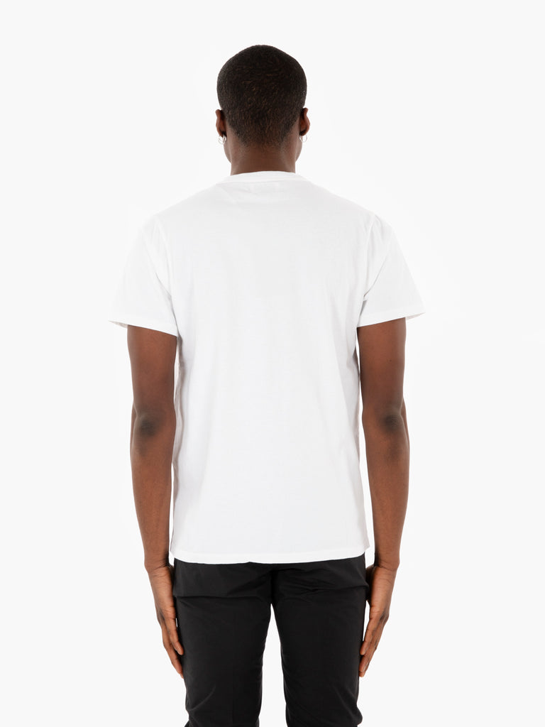 ROY ROGER'S - T-shirt con taschino e logo optical white