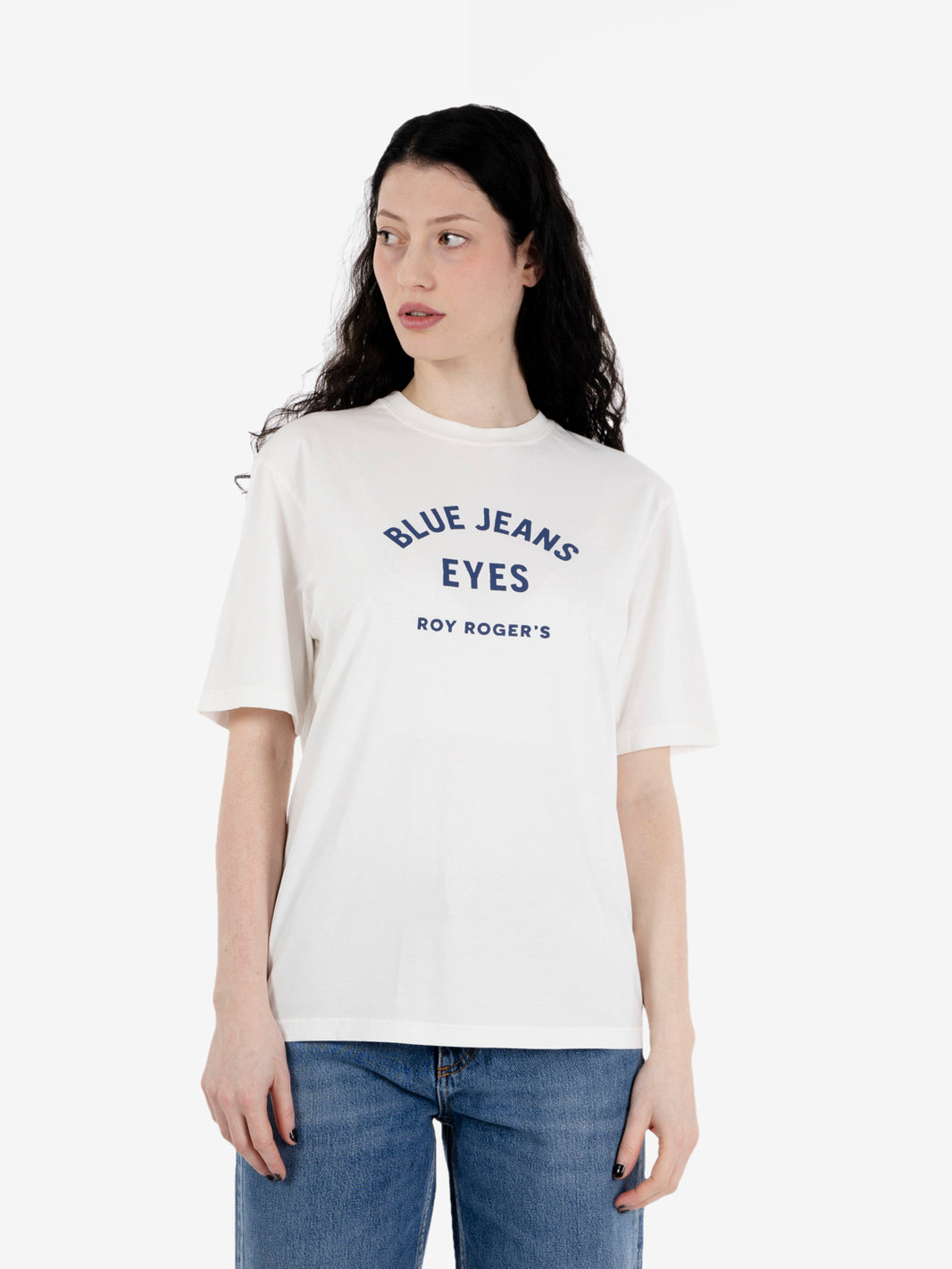 Pin up T-shirt RREVA HERZIGOVA Jersey Washed White