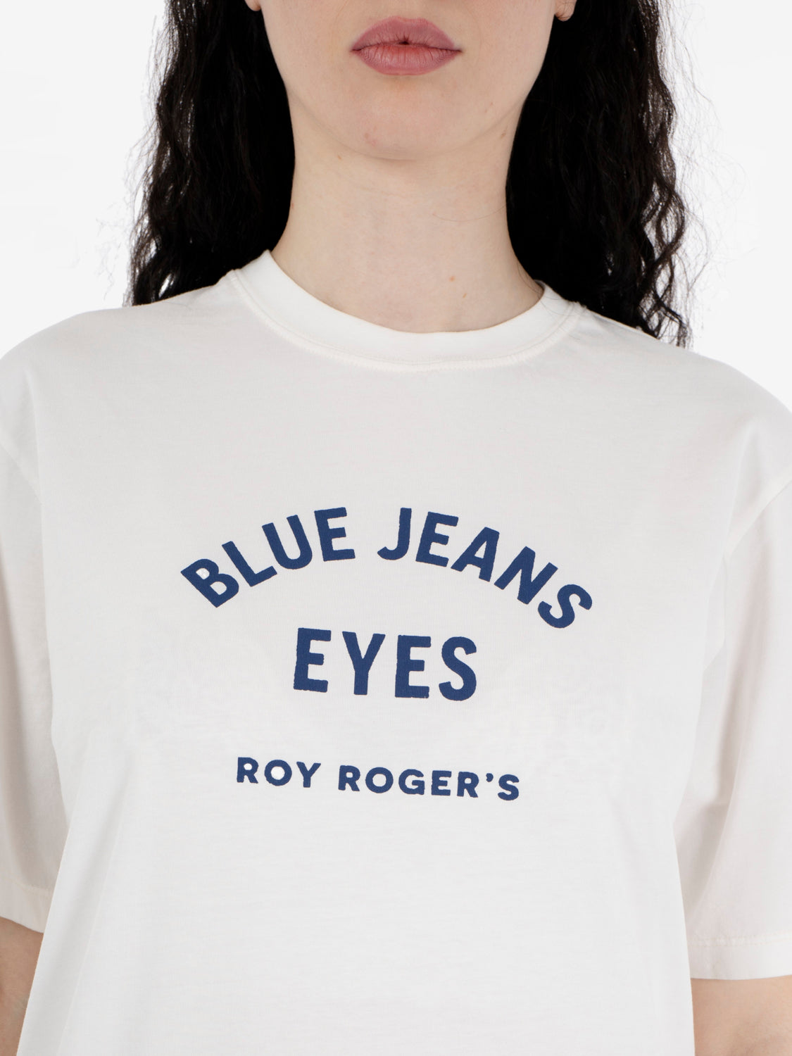 Pin up T-shirt RREVA HERZIGOVA Jersey Washed White