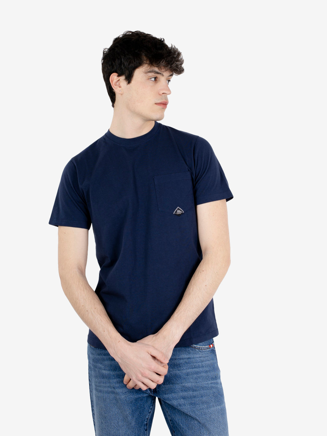 Pocket Heavy Jersey SW blue navy T-Shirt