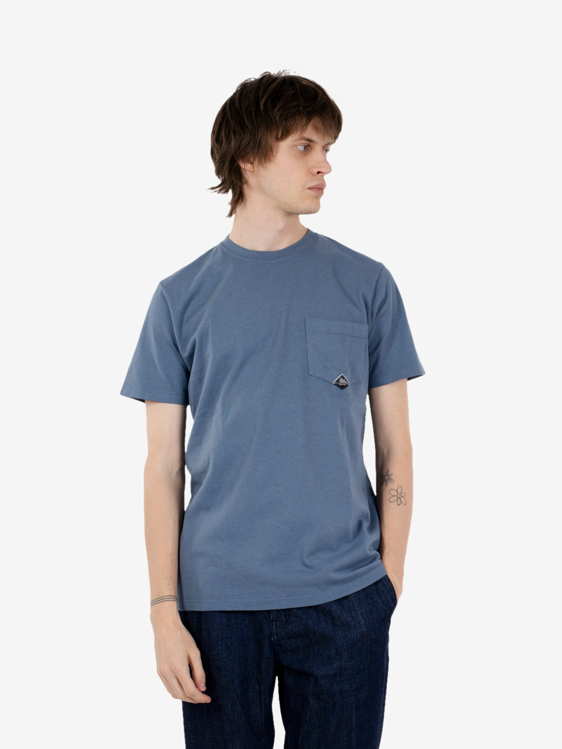T-Shirt Pocket Heavy Jersey SW mid blue
