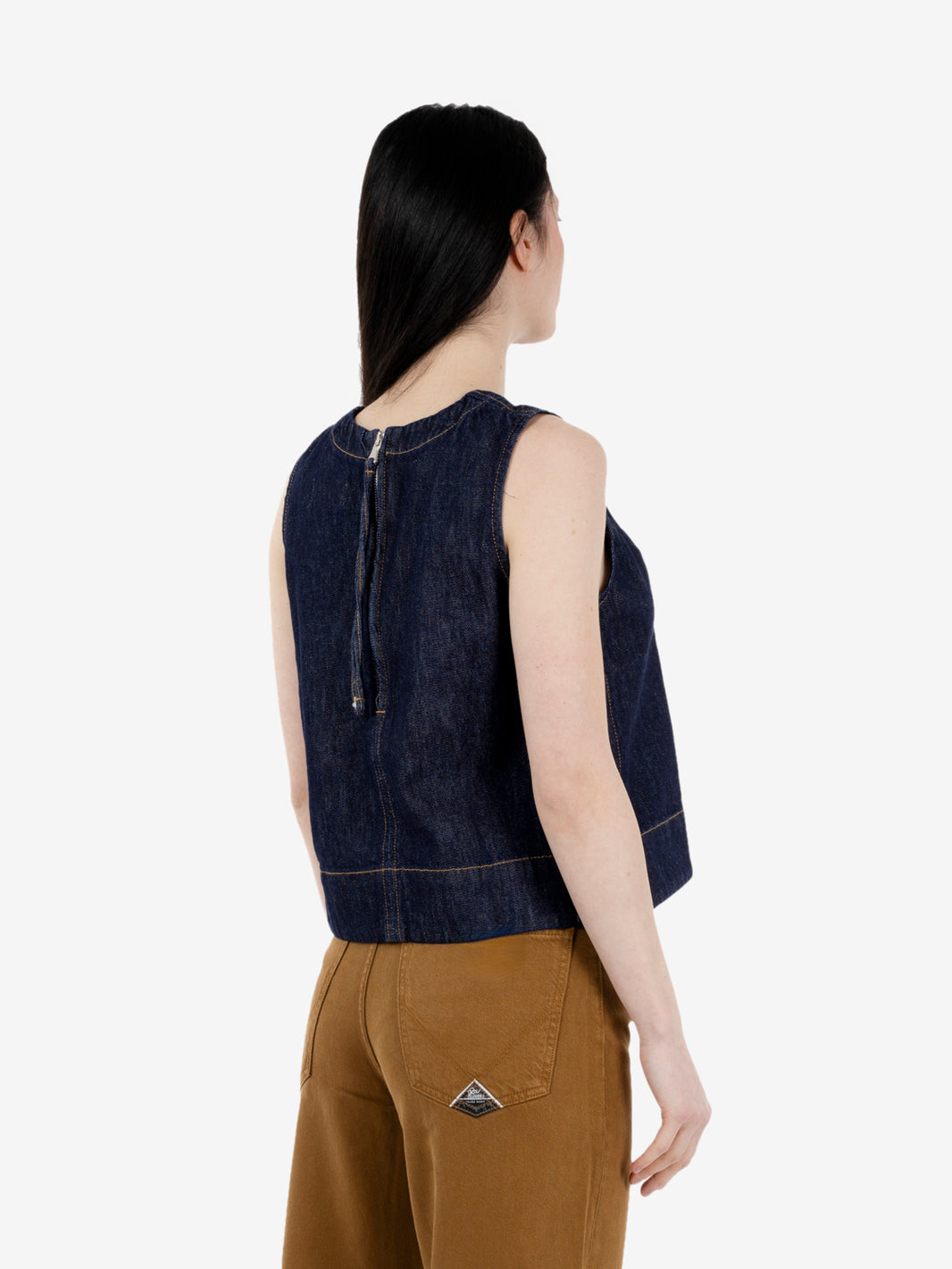 Top Lili light rinsed denim