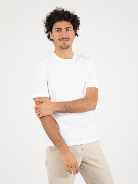 T-shirt Jervin in cotone bianco ottico
