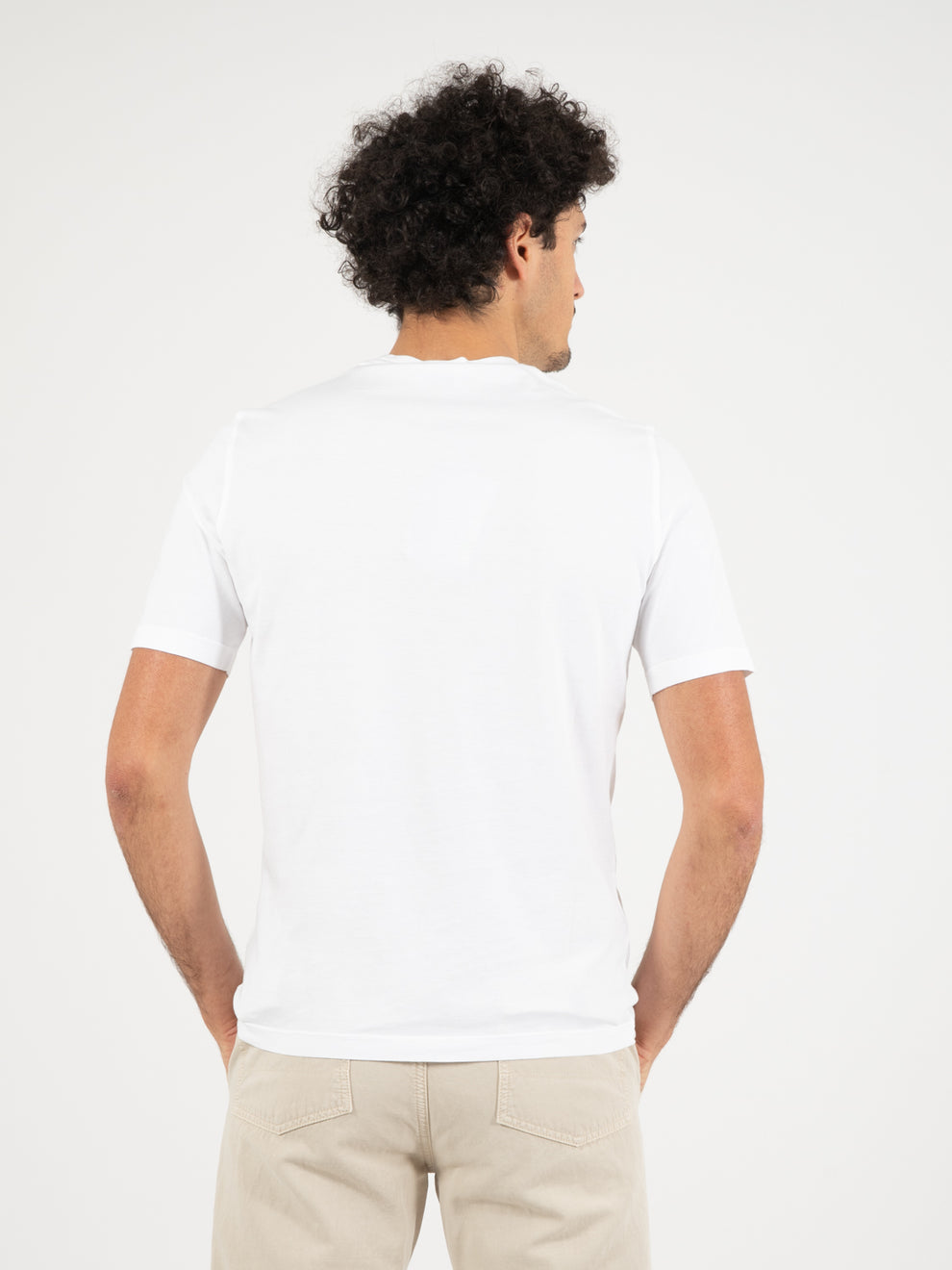 T-shirt Jervin in cotone bianco ottico