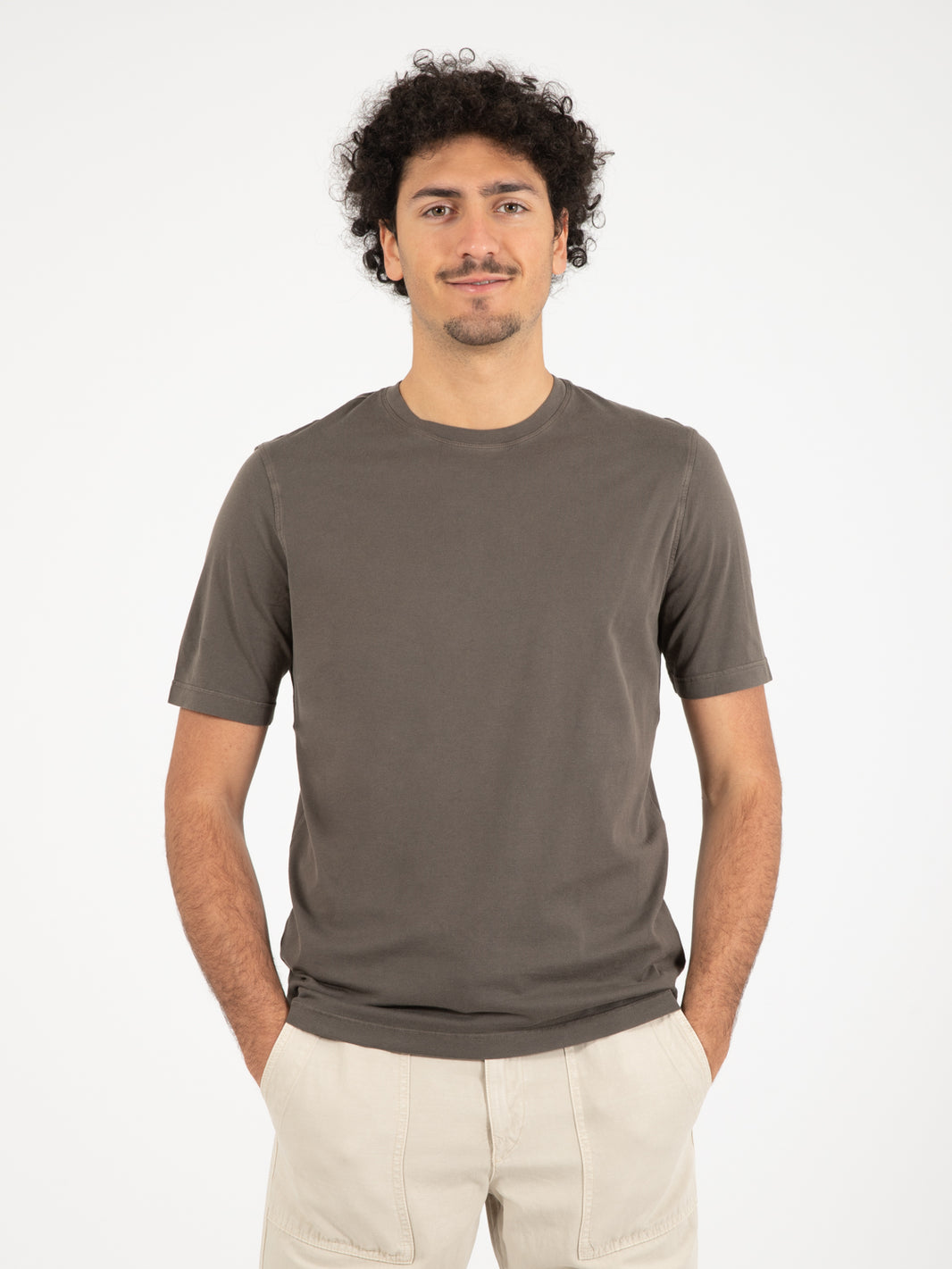 T-shirt Jervin in cotone testa di moro