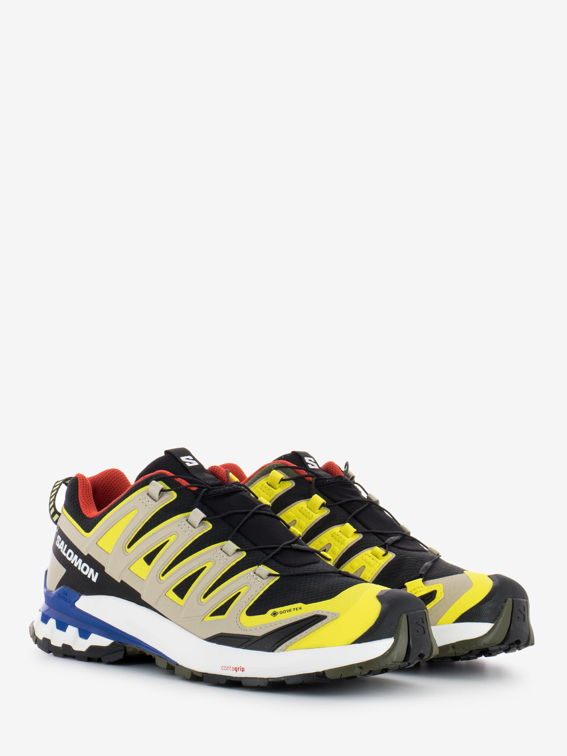 Salomon XA PRO 3D V9 GTX - Zapatillas - black/buttercup/lapis blue