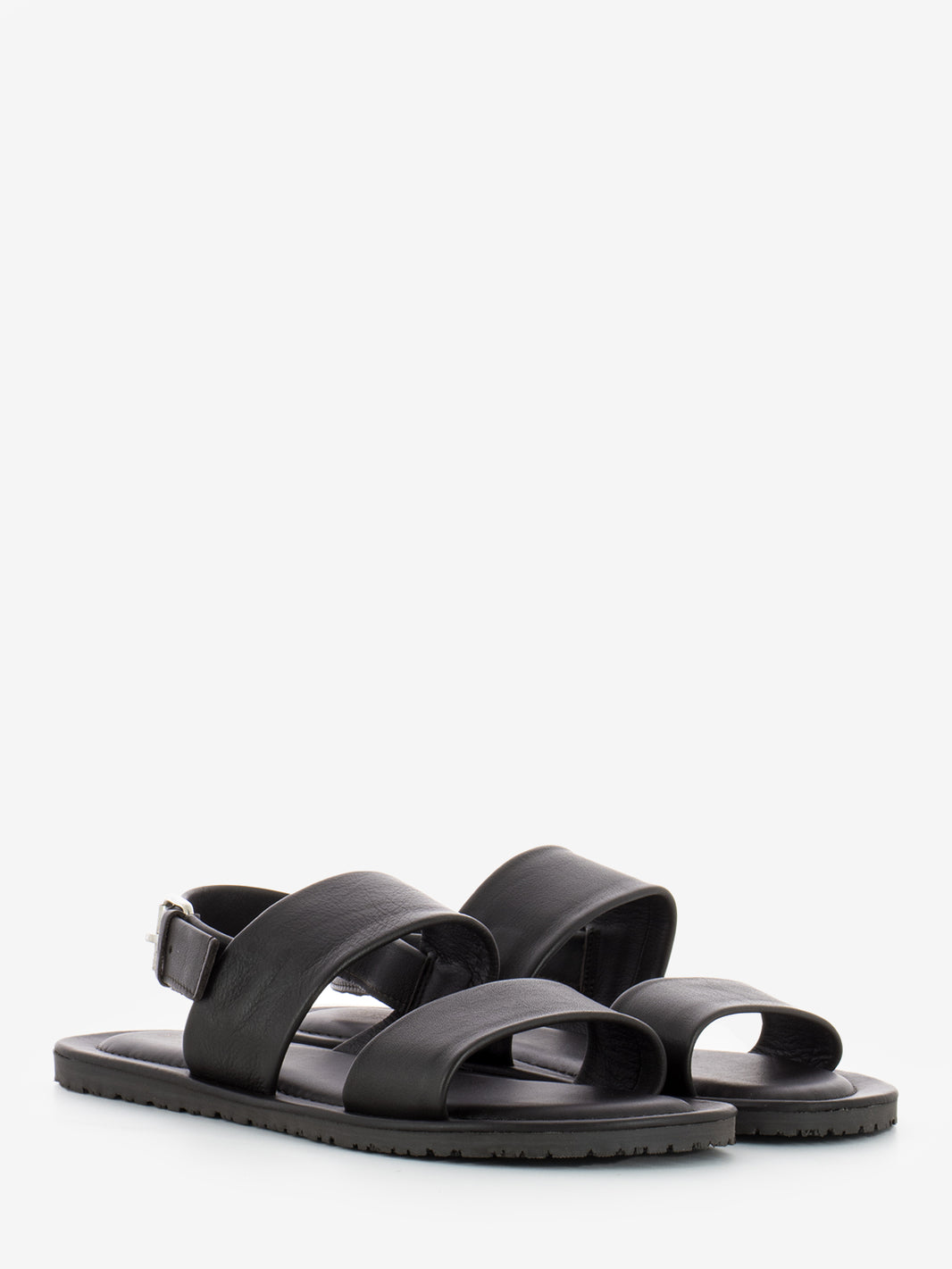 Sandali con doppia fascia moka