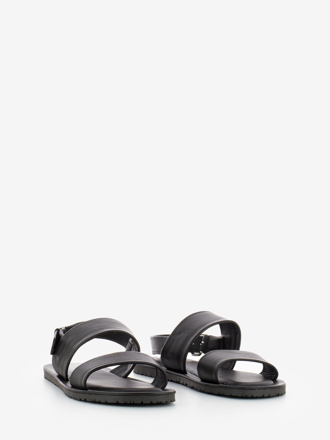 Sandali con doppia fascia moka