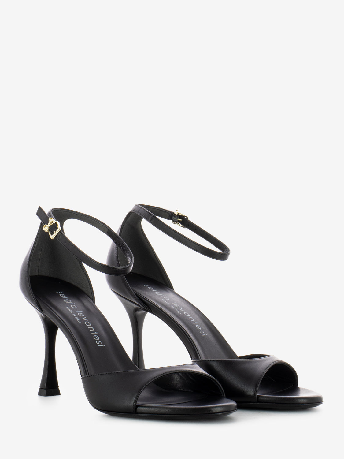Sandali con tacco Calf nero