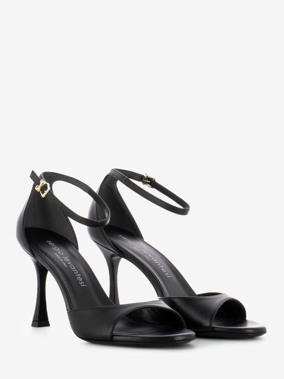 Sandali con tacco Calf nero