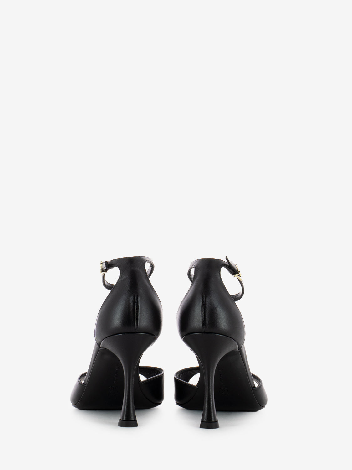 Sandali con tacco Calf nero