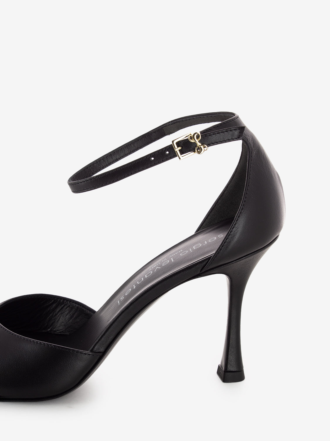 Sandali con tacco Calf nero