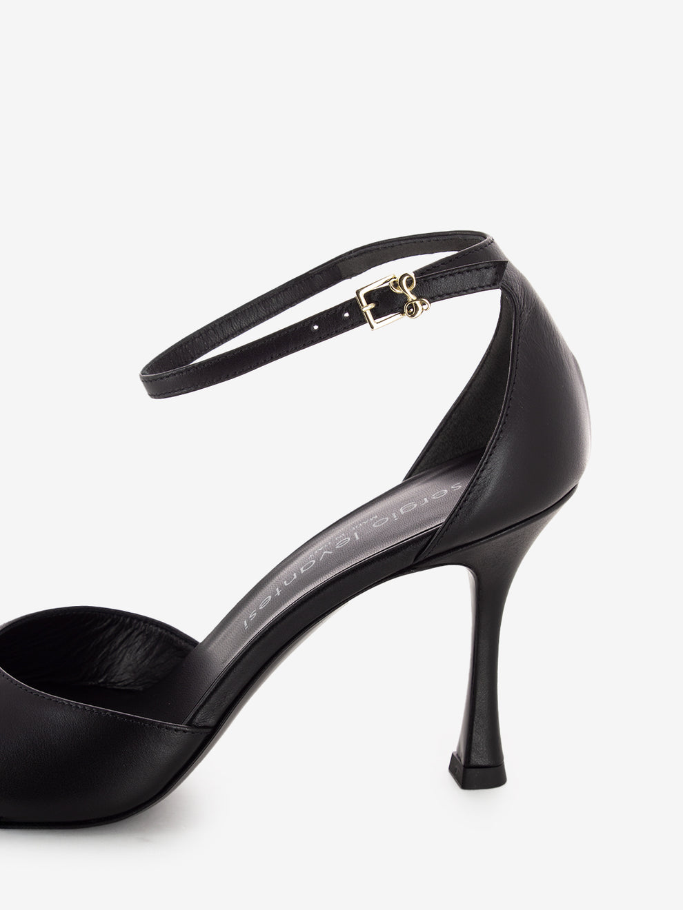 Sandali con tacco Calf nero