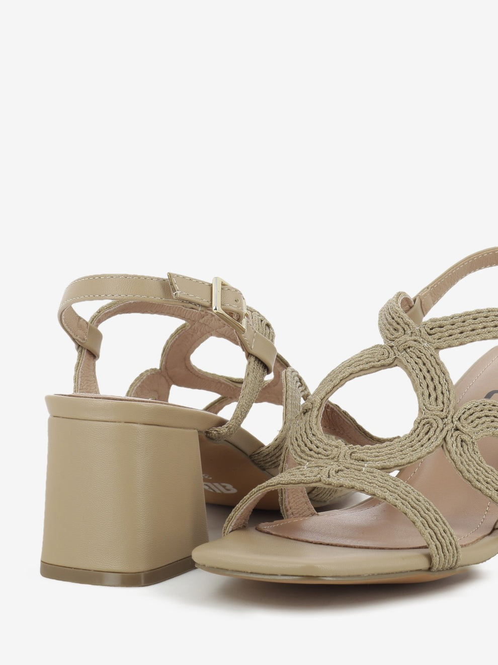 Meli camel heeled sandals