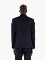 SANTANIELLO - Abito fresco lana navy