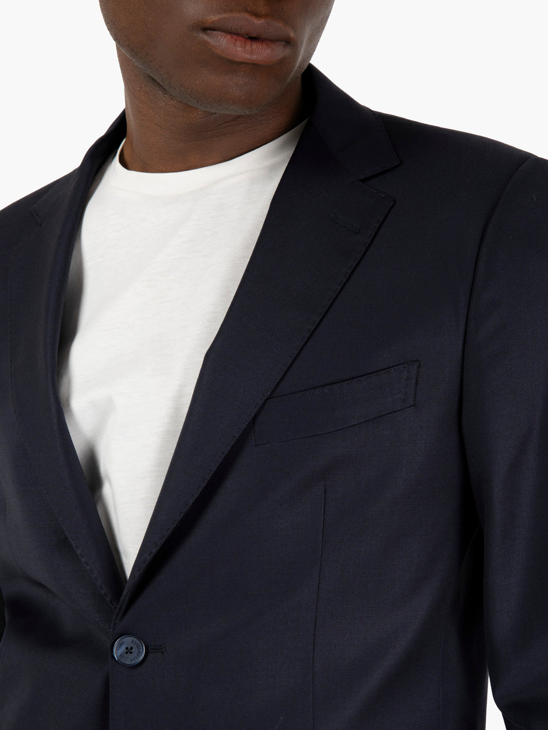 Fresh navy wool dress