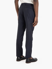 SANTANIELLO - Abito fresco lana navy