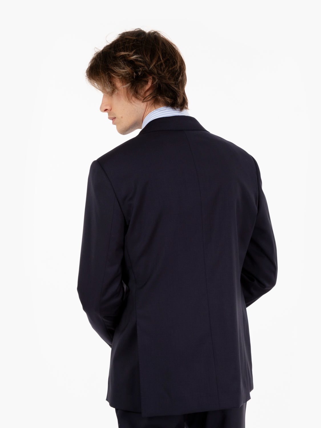 Blue extra fine wool dress