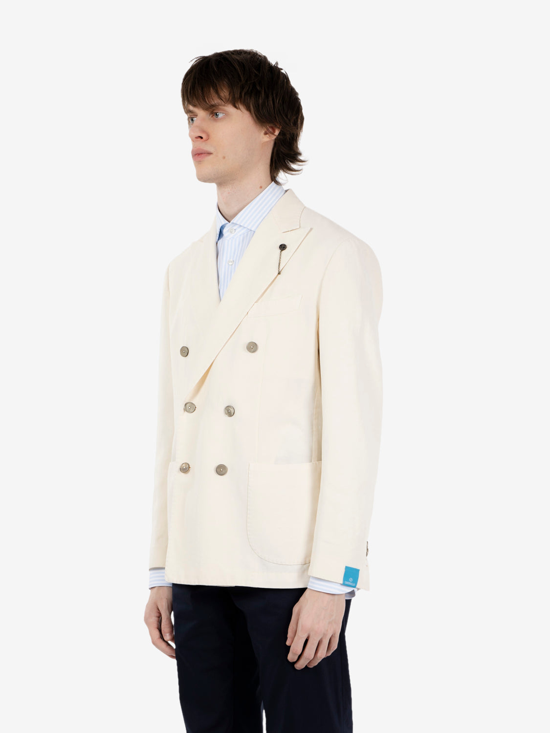 Blazer doppiopetto bianco
