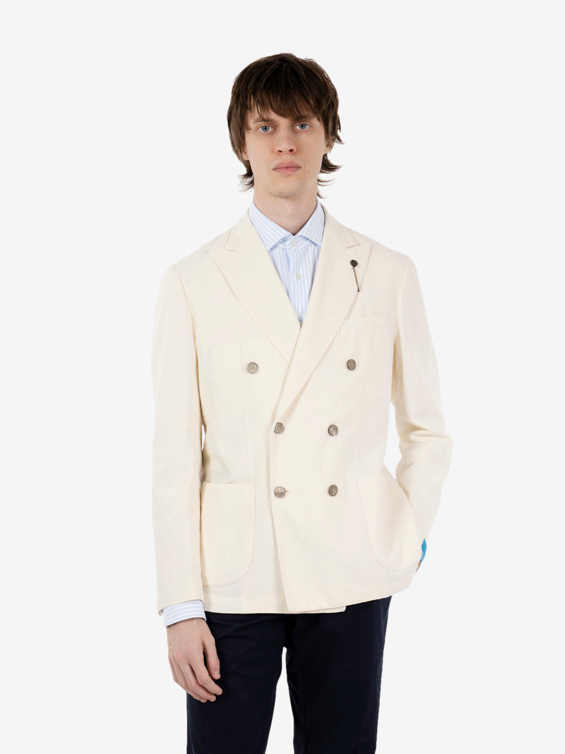 Blazer doppiopetto bianco