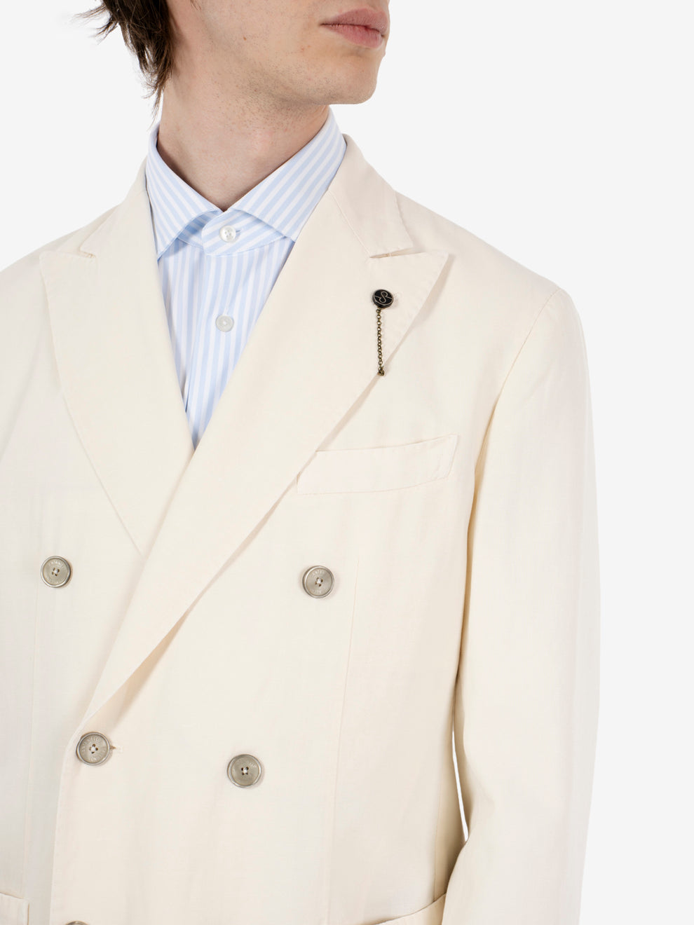 Blazer doppiopetto bianco