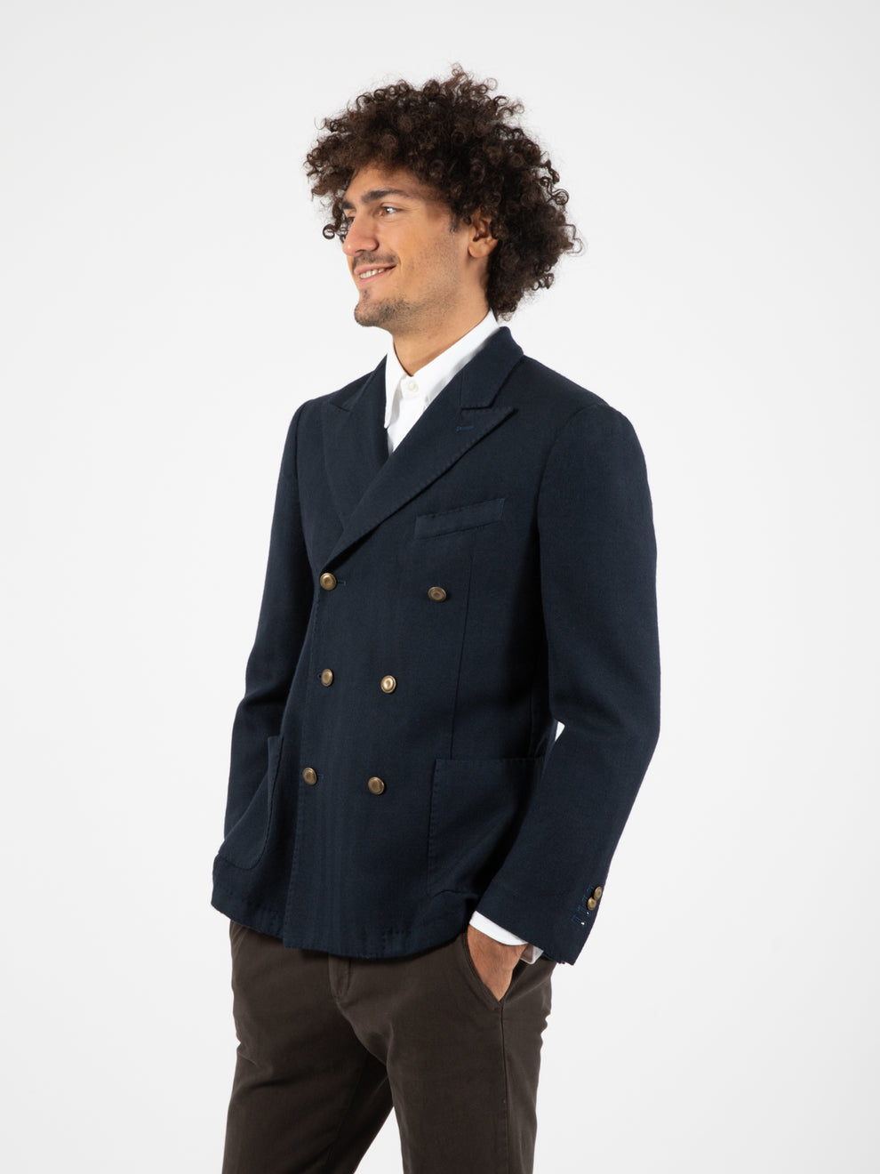 Bluette twisted carded wool blazer