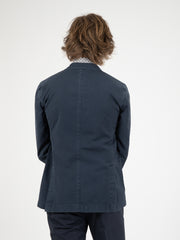 SANTANIELLO - Blazer in lana vergine blu