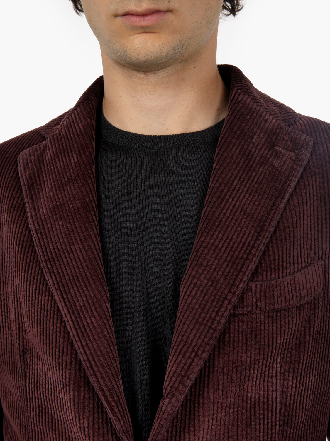 Blazer in velluto bordeaux