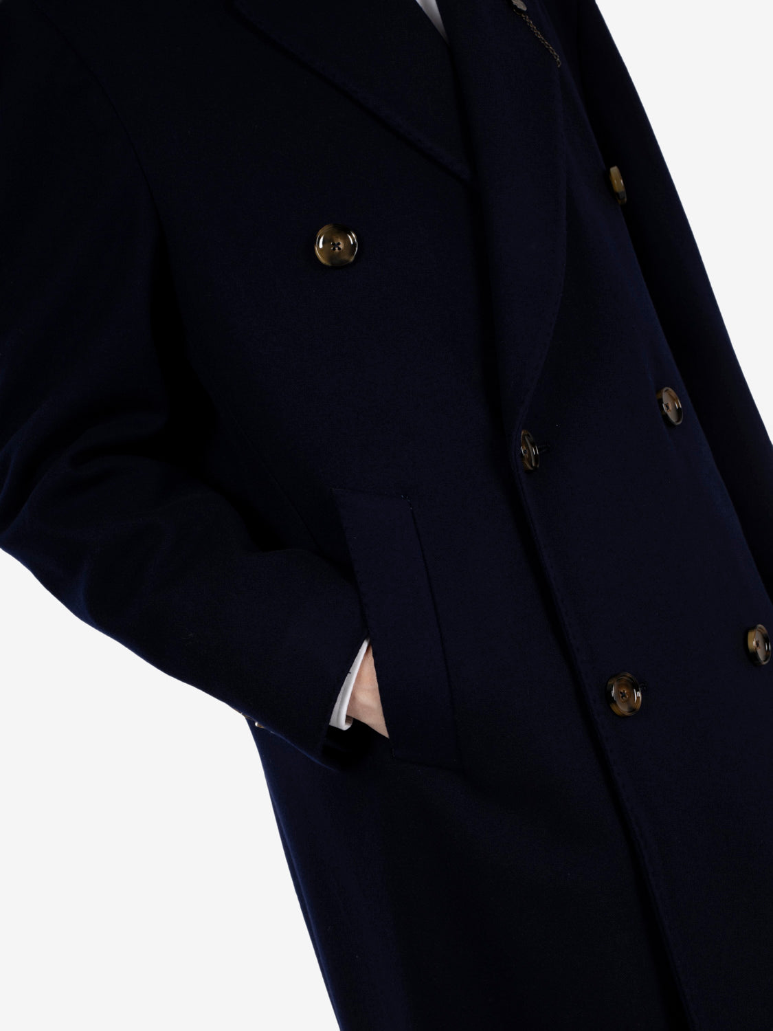 Navy blue oversized long coat