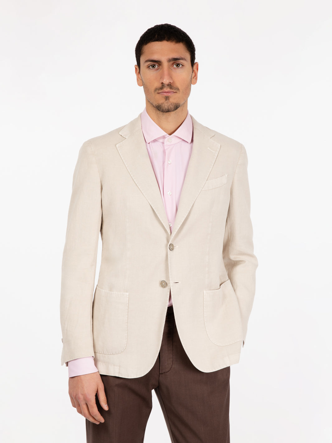 Sand ramie cotton jacket
