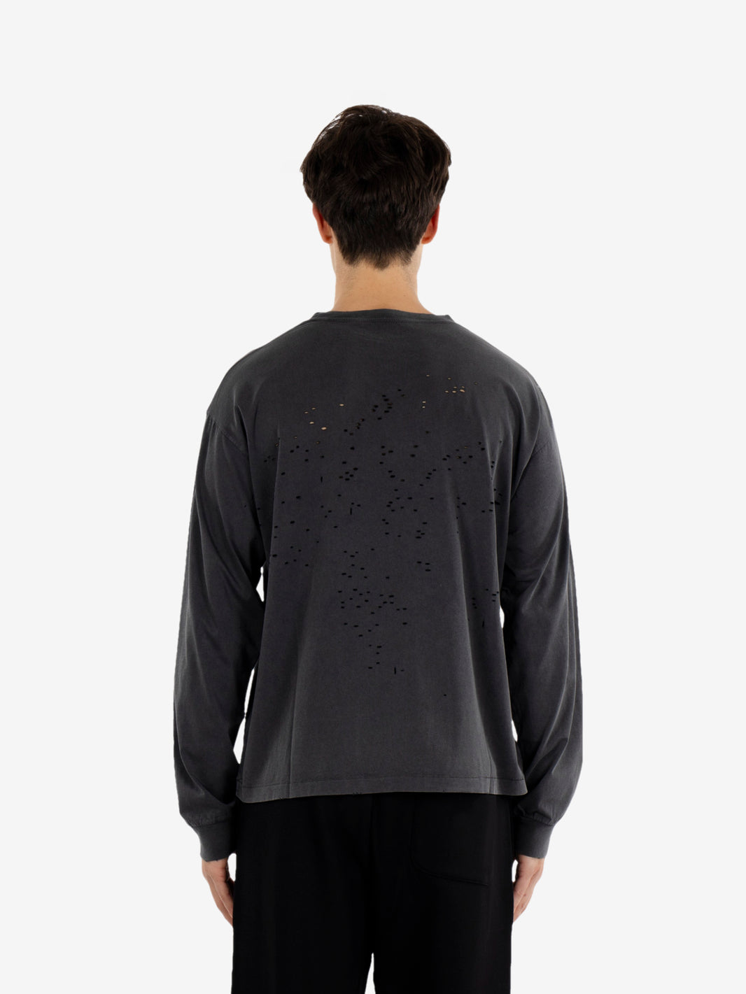Mothcell™ long tee aged black