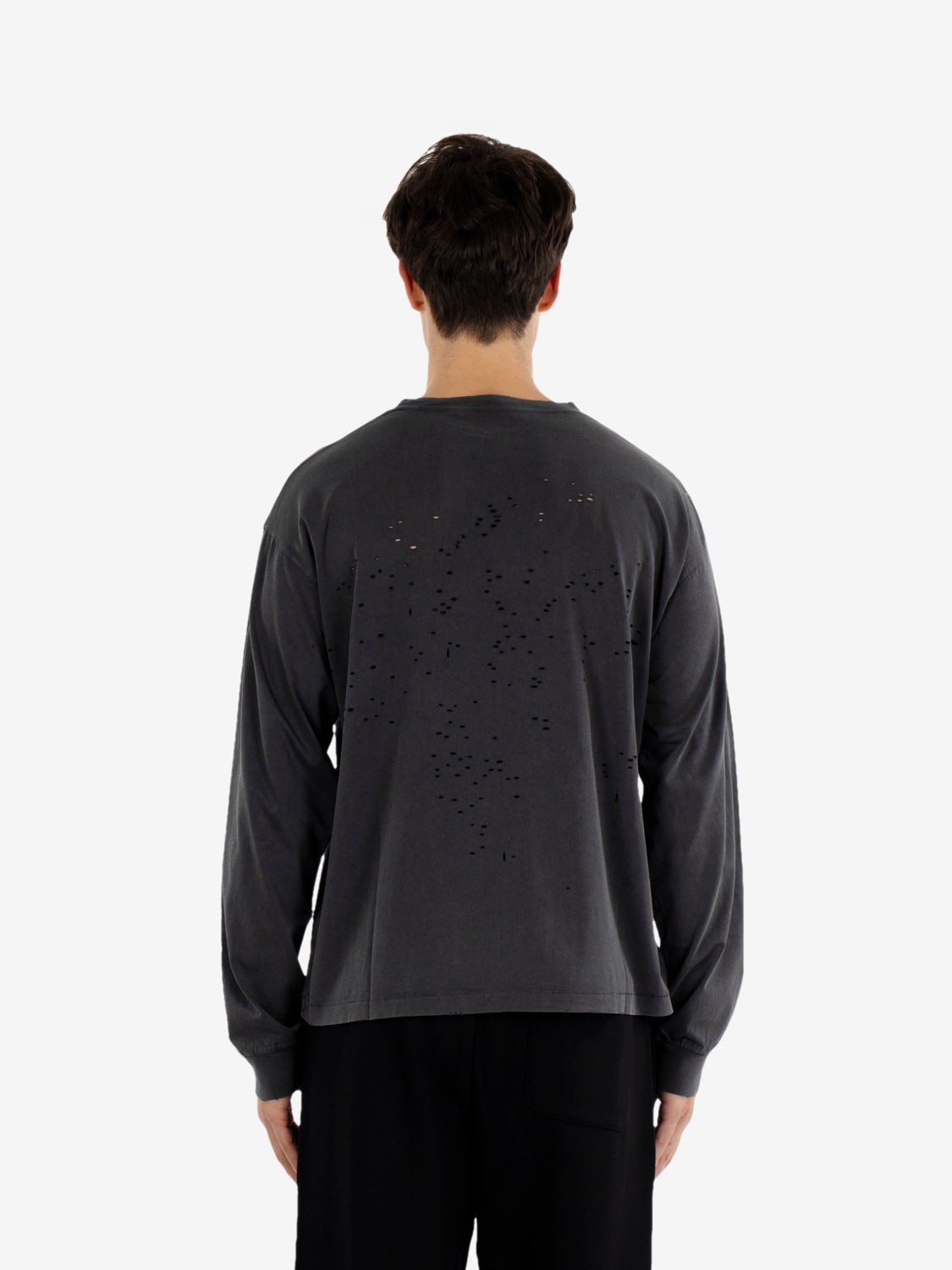 Mothcell™ long tee aged black