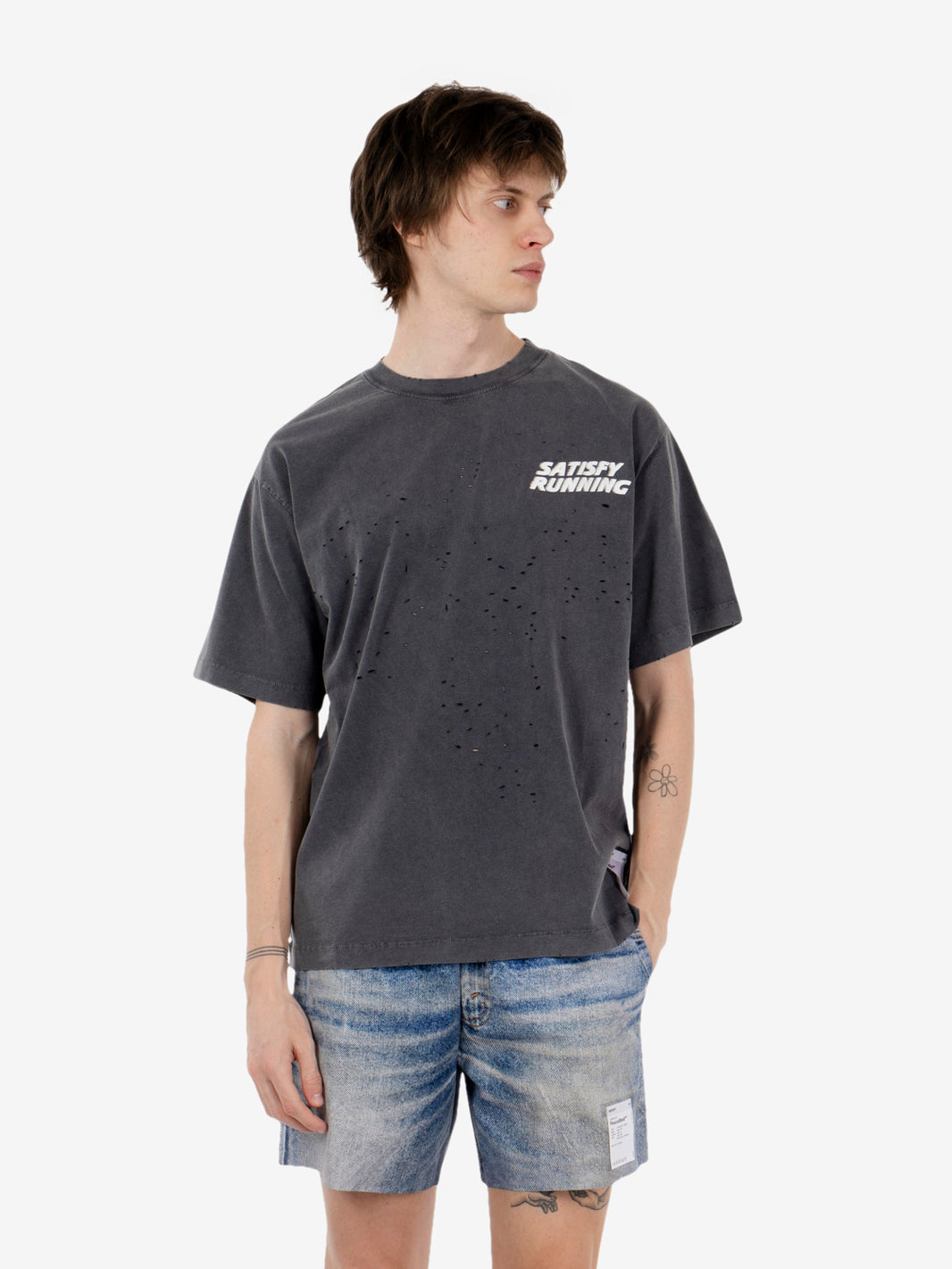 MothTech™ T‑Shirt cotton aged black