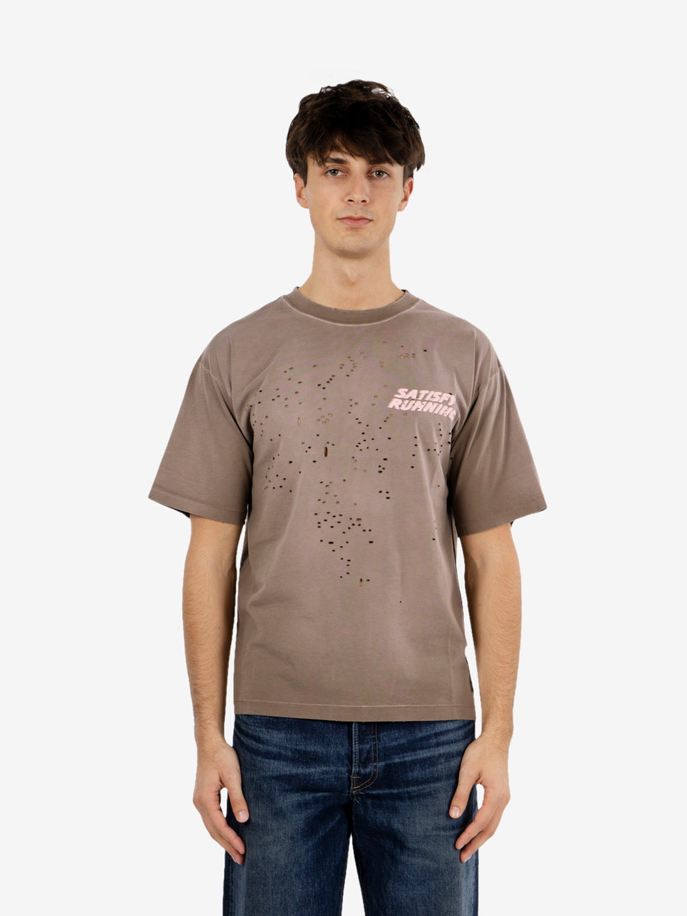 MothTech™ T‑Shirt sun bleached rain drum wave