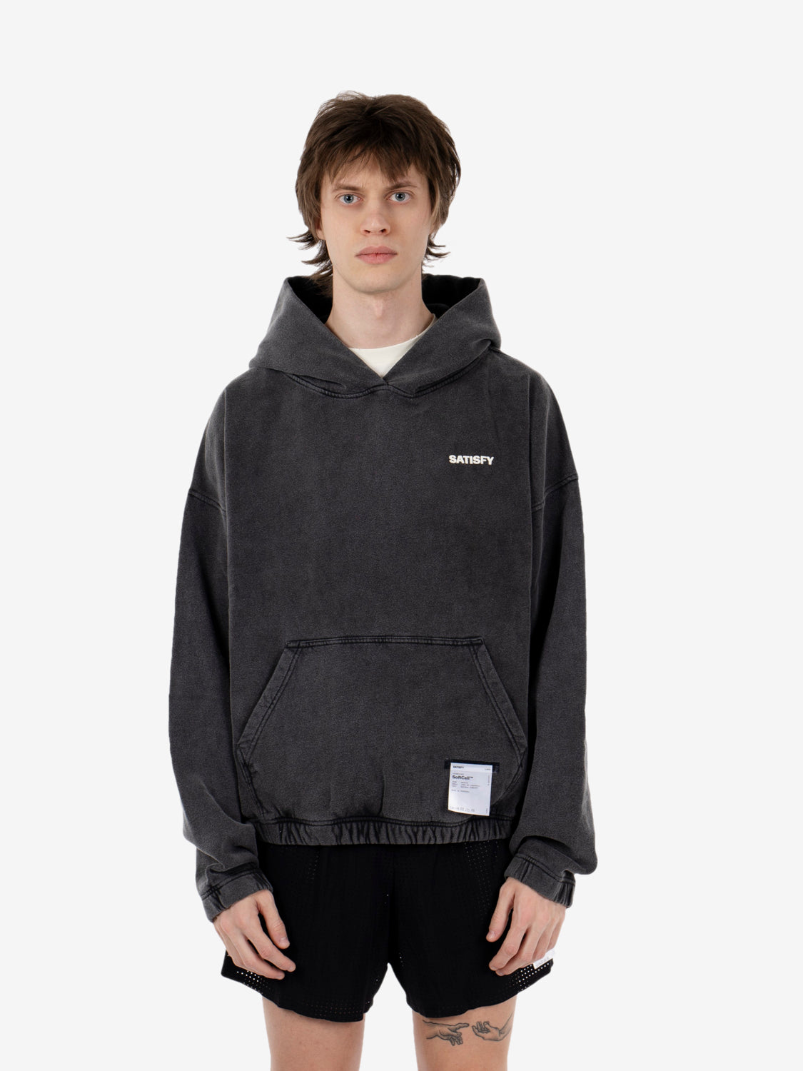 Softcell hoodie aged black