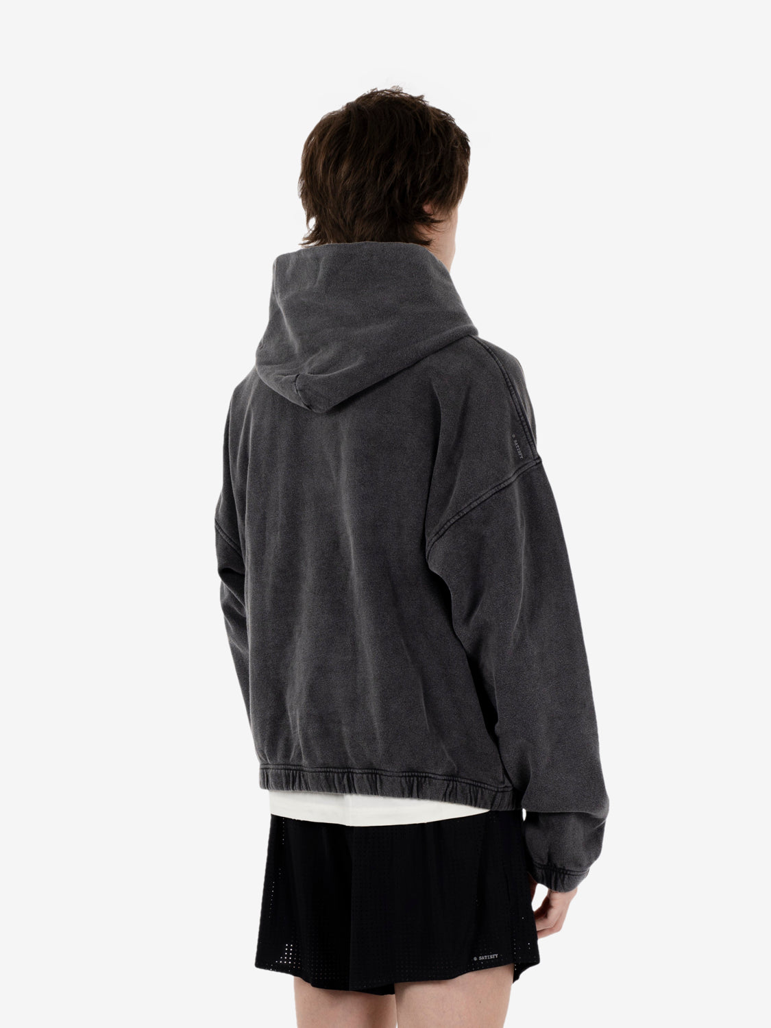 Softcell hoodie aged black