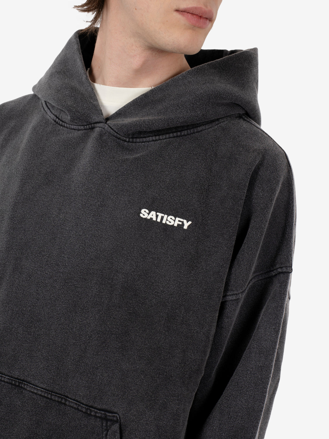 Softcell hoodie aged black