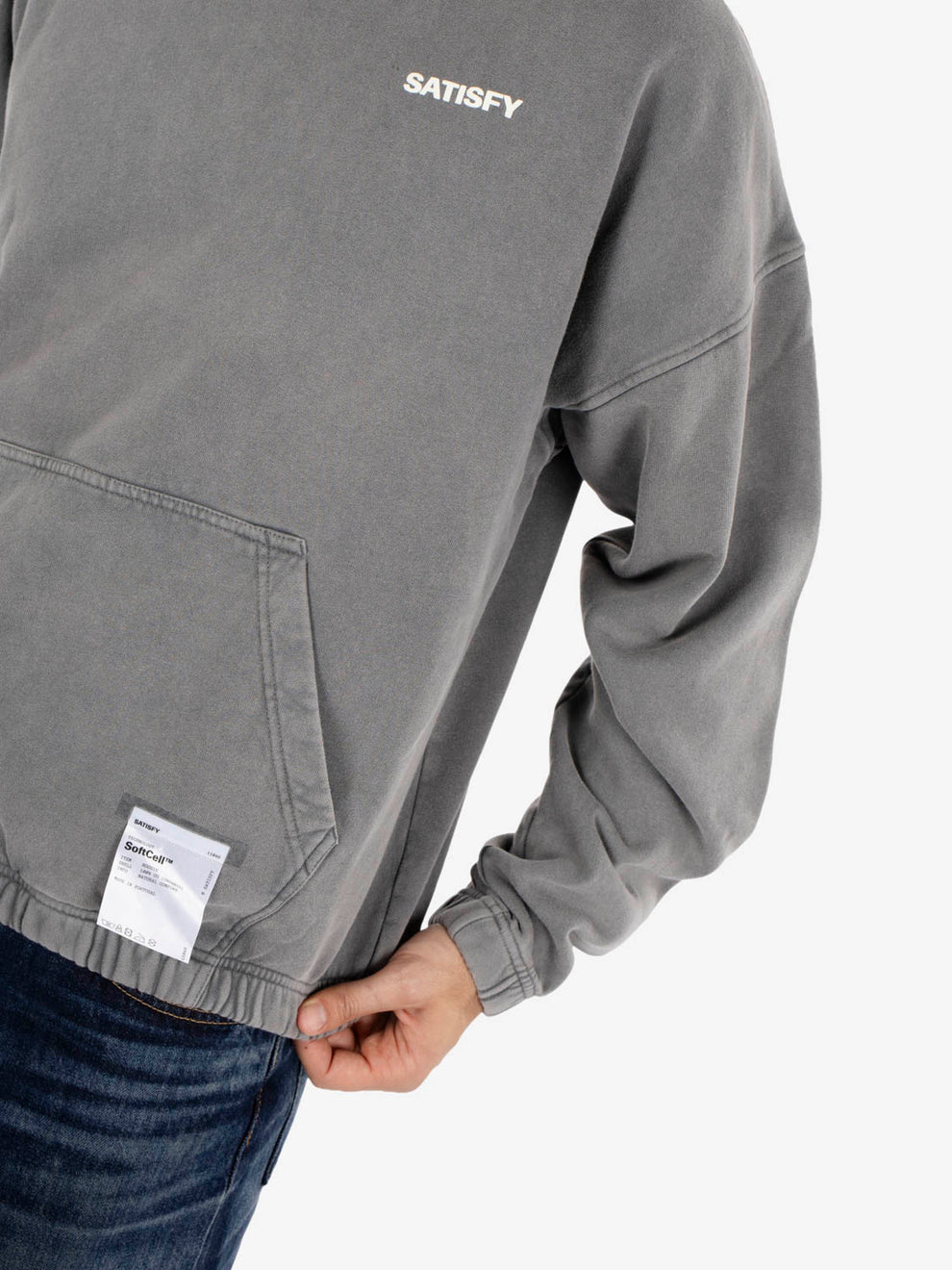 Softcell hoodie aged grey