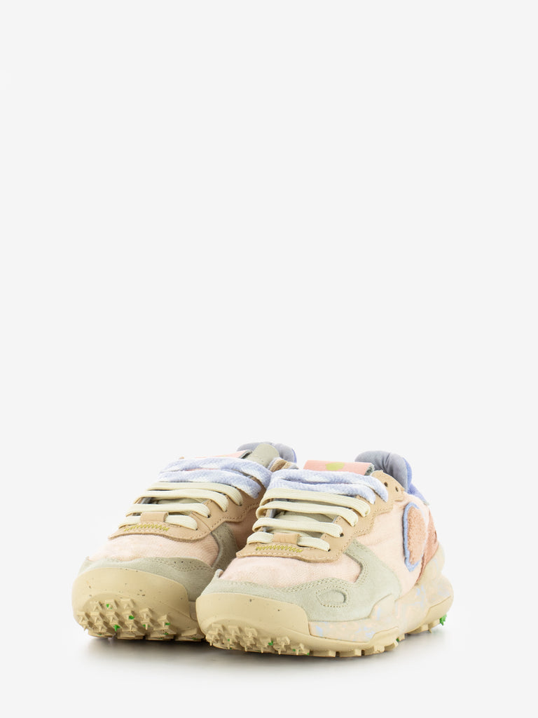 SATORISAN - Sneaker Chacrona Linen creamy / peach