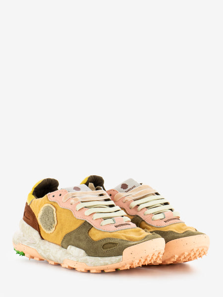 Sneakers Chacrona in lino pesca / marrone