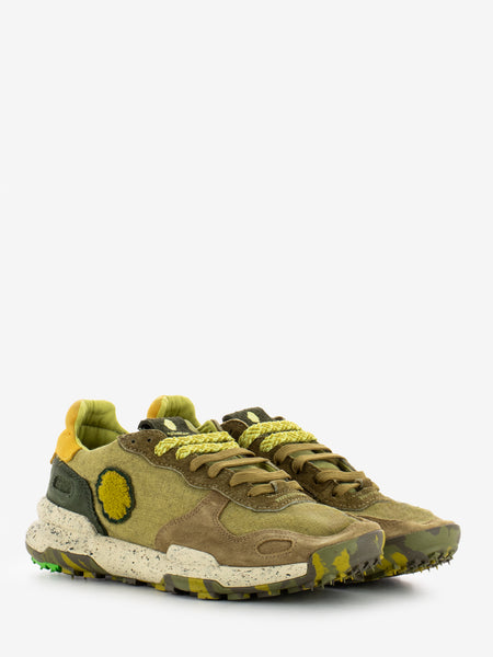 Sneakers Chacrona in lino whathered khaki