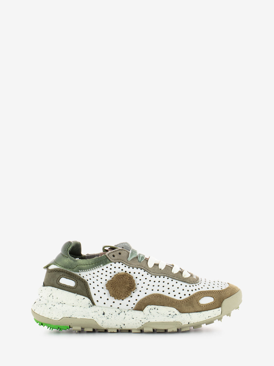 Sneakers Chacrona laser premium bianco / verde