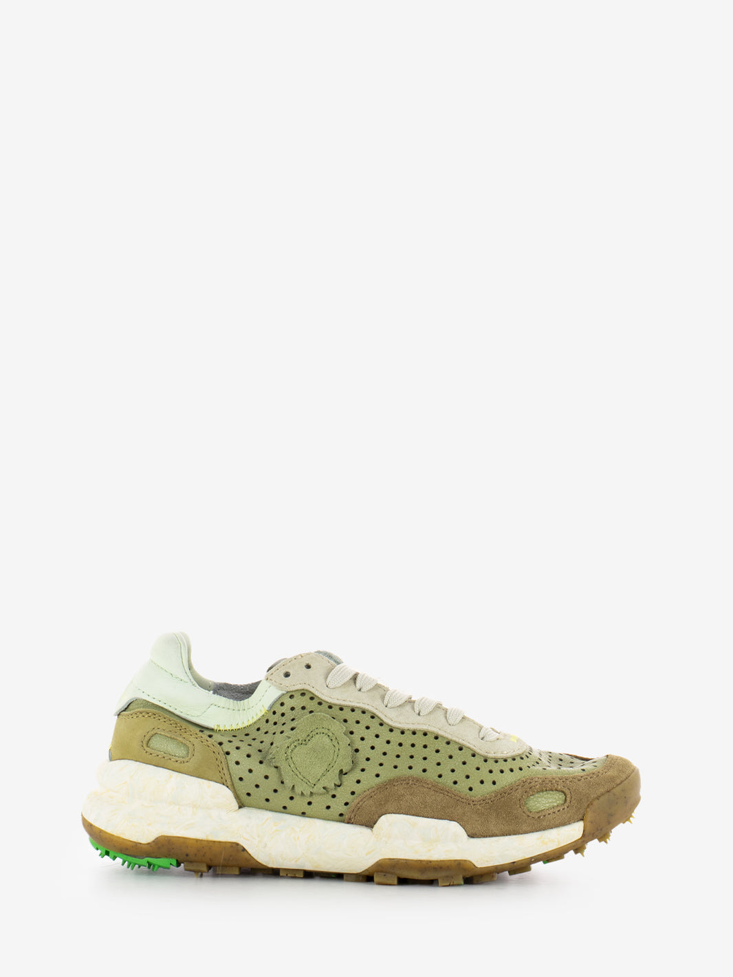 Sneakers Chacrona laser premium lichen green