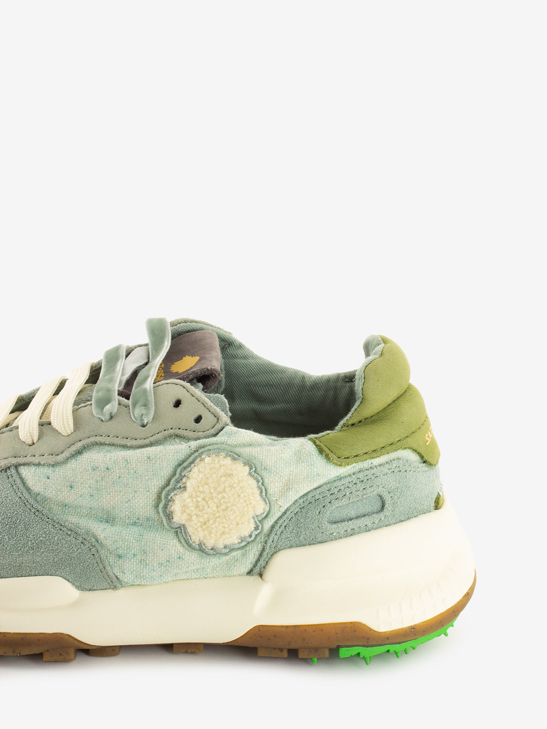Sneakers Chacrona linen camo milky jade
