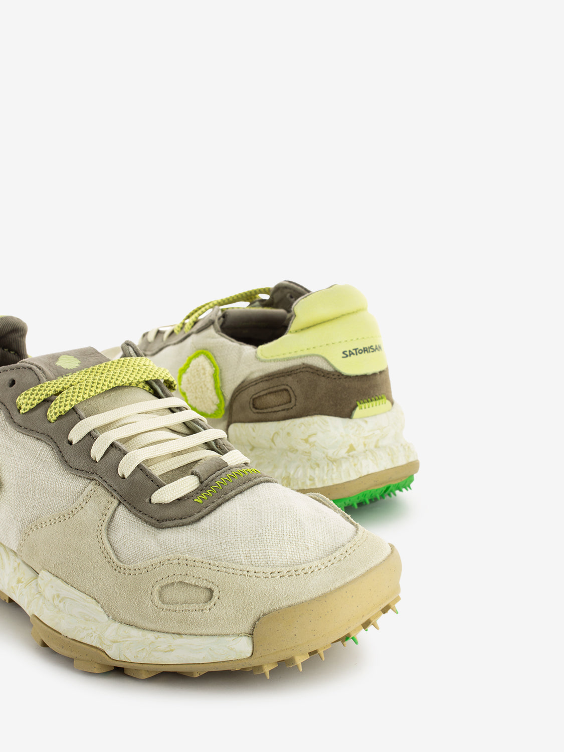 Sneakers Chacrona linen faded cream